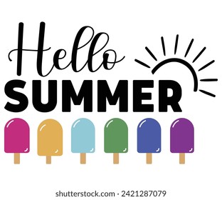 Hello Summer Svg,Summer Day Svg,Retro,Png,Summer T -shirt,Summer Quotes,Beach Svg,Summer Beach T shirt,Cut Files,Watermelon T-shirt,Funny Summer Svg,commercial Use svg