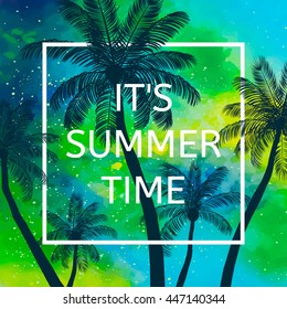 Summer Time Wallpaper Fun Party Background Stock Vector (Royalty Free ...