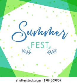 Hello Summer. Trendy abstract art templates. Suitable for social media posts, mobile apps, banners design. Vector fashion backgrounds. Leaves and plants. Summer holidays. Summer sales