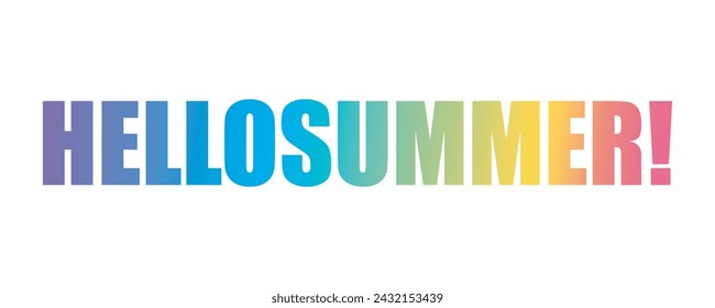 hello summer . typography for t shirt design, tee print, applique, fashion slogan, badge, label clothing, jeans, or other printing products. Vector illustration