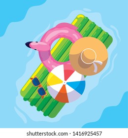 Hello summer and vacation design