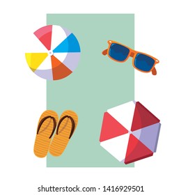 Hello summer and vacation design
