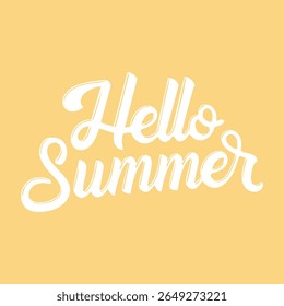 Hello Summer. Vacation design for beach promotions, cards, or banners.