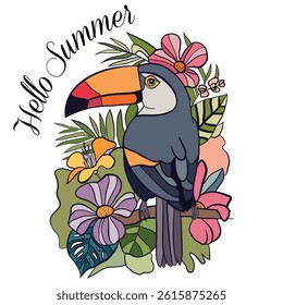 Hello Summer, Vector Illustratıon Art