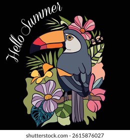 Hello Summer, Vector Illustratıon Art