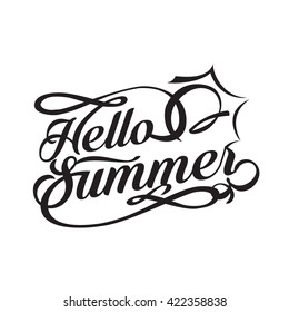 Hello Summer vector design