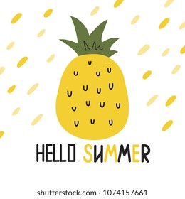 Hello summer vector illustration
