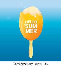 Hello summer vector illustration
