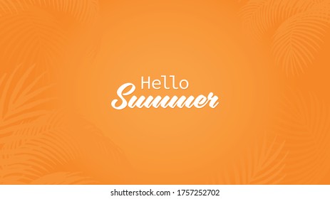 Hola Summer Vector, medios sociales, móviles, web, ilustración