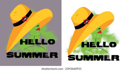Hello Summer Vector T Shirt Design