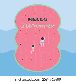 Hello Summer Watermelon Swimming Pool