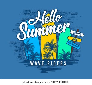 Hola verano, jinetes de olas, surf 