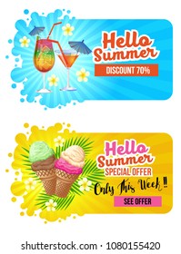 hello summer website banner
