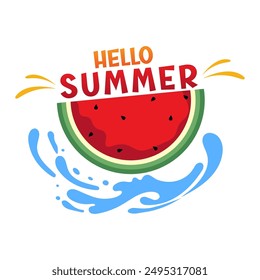 Hola verano. Bienvenido Vector de verano. Vector de verano.