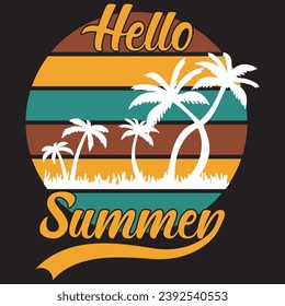 hello summer .with patches for t-shirts and other uses