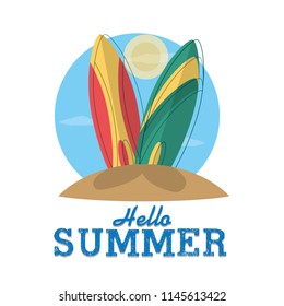 Hello summmer card