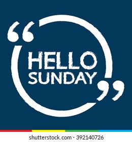 HELLO SUNDAY Illustration Design