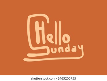 Hola Domingo Tipografía dibujar Estilo Diseño