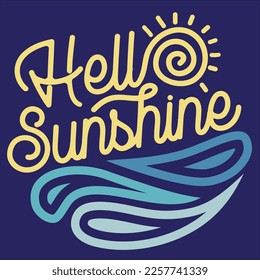 Hello Sunshine Graphic Print Design