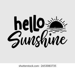 Hello Sunshine, Happy Spring Eps design, Spring Eps Cut File, Hoppy t shirt, Bunny and spring Eps, Egg for Kids, Cut File Cricut