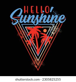 hello sunshine retro style tee gift vintage t shirt