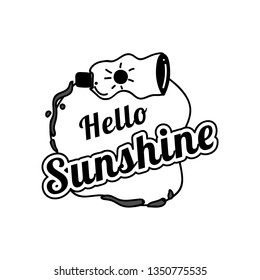Buen vector de placa de verano para el sol