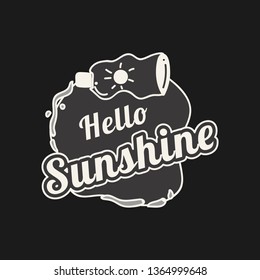 Buen vector de placa de verano para el sol