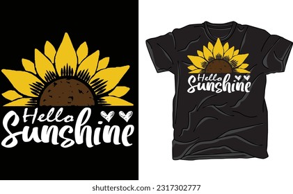 Hello sunshine TeeShirt, hello sunshine, sunshine tshirt, summer shirt, sun shirt, vacation shirt, hello sunshine shirt,