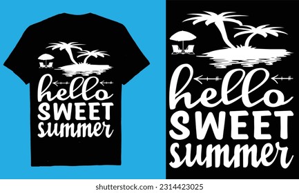  HELLO SWEET SUMMER  Summer SVG Bundle, Summer Svg,Summertime svg,  Silhouette,