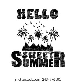 Hello Sweet Summer t-shirt design.eps
