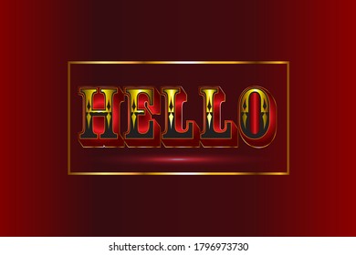 Hello text Abstract Luxury design