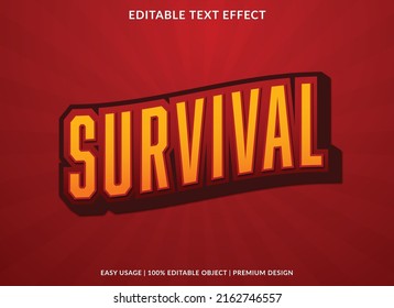 hello text effect editable template survival abstract style use for business brand and logo