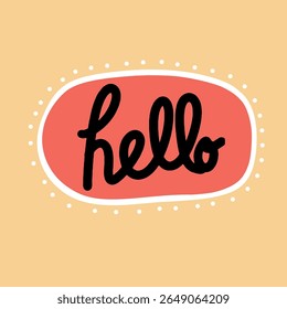 Hello text vector, suitable for kids t-shirt design, kids room decoration, etc. Editable Hello text effect template
