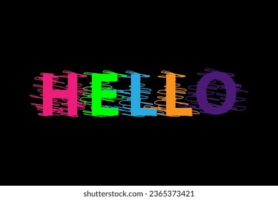 Hello texture background design for school, hotels, fashion graphics, fabrics, wallpapers, wall arts. Colorful design, summer background and banner.