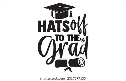 Hello Third Grade - Graduation SVG Design, Modern calligraphy, Conceptual handwritten phrase calligraphic, For the design of postcards, poster, banner, flyer and mug.