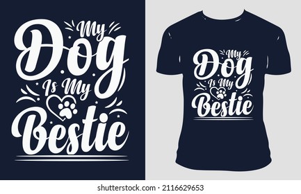 hello, This is a New dog t-shirt design, custom Template, Vector, Illustration With a T-shirt mockup.