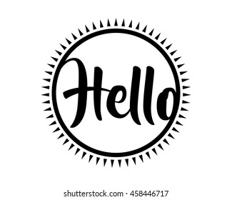 hello typography typographic creative writing text image icon 1