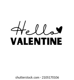 Hola Valentine, San Valentín Vector Design.