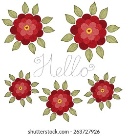 Hello vector illustration