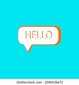 hello vector logotype can be used on anything