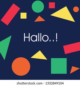 Hello vektor modern
