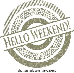 Hello Weekend! rubber seal