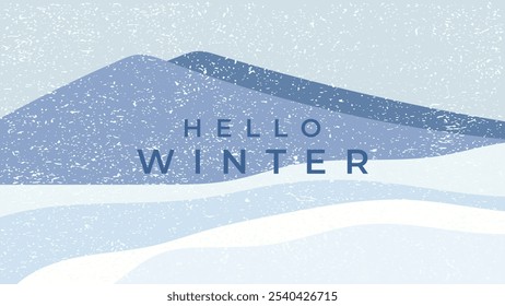 OLÁ INVERNO FUNDO BRILHANTE ABSTRATO MÃO DESENHADO FORMA PLANO COLORIDO DESIGN VETOR. DEUS PARA FOLHETO, BANNERS, IMPRESSÃO, SITE, PAPEL DE PAREDE, DESIGN DE CAPA, CARTÃO DE SAUDAÇÃO