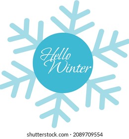 Hola banner de invierno con nieve	
