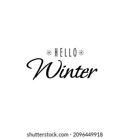 Hola banner de invierno con nieve	