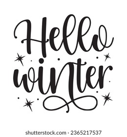 Hello winter, New Winter Design Vector file
