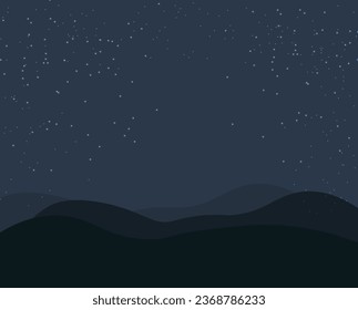 Hello winter, snow night background, realistic lights, christmas background, snowflake vector illustration