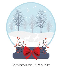 Hello Winter with snowflakes vector. Hello winter for social media post. welcome winter vector.