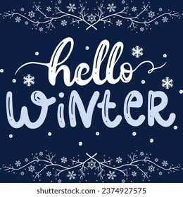 Hello winter. Step into a winter wonderland with our Hello Winter illustration
