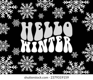 Hello winter. Step into a winter wonderland with our Hello Winter illustration
